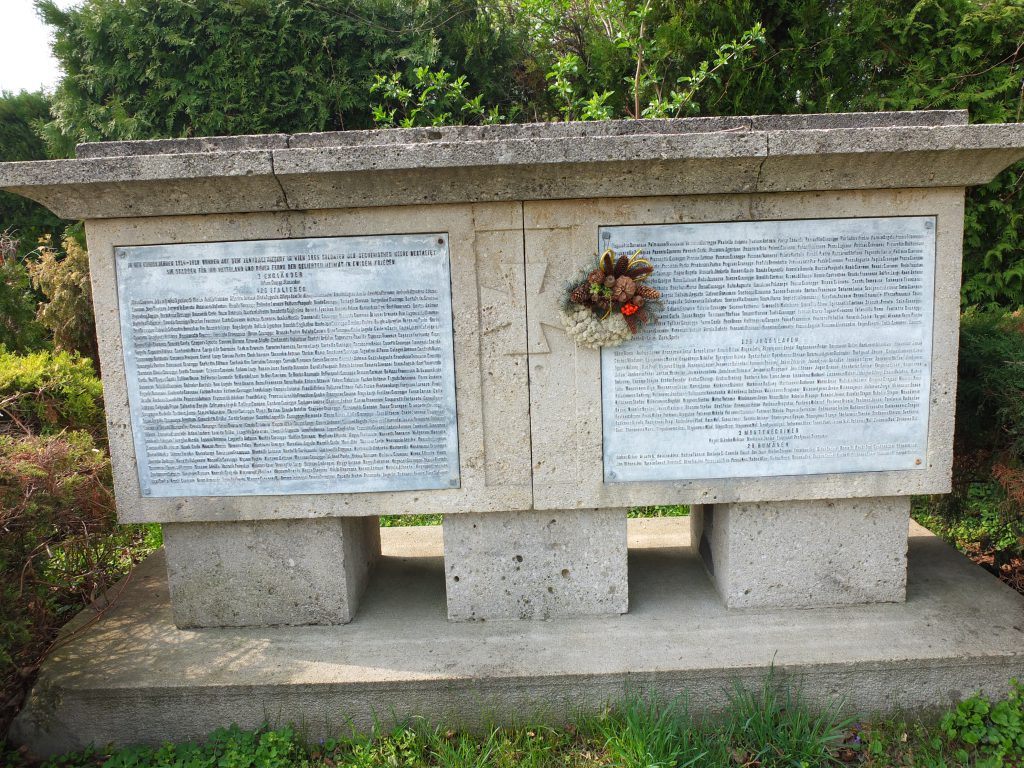 Gedenktafel für Gefallene der gegnerischen Armeen